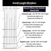 HLC.ME Penelope Faux Linen Textured Privacy Sheer Light Filtering Rod Pocket Curtains Panels, Set of 2 - 2 of 4