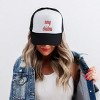 Simply Sage Market Embroidered Merry Christmas Bold Cursive  Foam Trucker Hat - 2 of 3