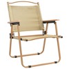 vidaXL Camping Chairs 2 pcs Beige 21.3"x21.7"x30.7" Oxford Fabric - 3 of 4