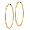 Black Bow Jewelry 2mm x 49mm 14k Yellow Gold Polished Round Endless Hoop Earrings - 2 of 4