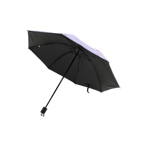 Unique Bargains Portable Umbrella 8-Rib Manual Sun Impact Cloth Vinyl 39.37"x27.17" 1 Pcs - 1 of 4
