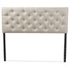 Viviana Modern And Contemporary Faux Leather Upholstered Button-Tufted Headboard - Baxton Studio - image 2 of 4
