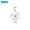 Unique Bargains Plastic Bulk Elegant DIY Crafts Jewelry Making Pearl Pendant 100 Pcs - 2 of 4