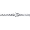 Guili Sterling Silver Rhodium Plated Clear Cubic Zirconia Tennis Bracelet, Sleek and Elegant Design with Sparkling Stones for Timeless Style - 2 of 3
