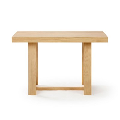 Blonde Wirebrush 48" Solid Pine Farmhouse Dining Table