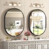 Apmir Oval High-Strength Tempered Glass and Aluminum Alloy Framed French Cleat Mounted Wall Decor Bathroom Vanity Mirror with 5-Year Warranty - 2 of 4