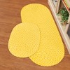 Collections Etc Sunsplash Braided Two-Tone Accent Rug - 3 of 3