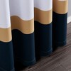 Alexander Color Block Light Filtering Window Curtain Panels Navy/Gold 52X84 Set - 4 of 4