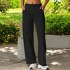 Anna-Kaci Active Women's Elastic Waist Wide Leg Sweatpants with Pockets for Lounge and Casual Wear - 4 of 4