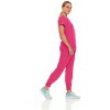 Hey Collection Womens Stretch V-Neck Jogger Scrubs Set, Medical Nursing Tops with Four Pocket Pants - 3 of 4