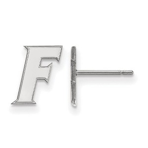 Black Bow Jewelry 10k White Gold Florida Gators NCAA Post Earrings - 1 of 3