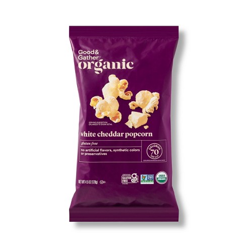Organic White Cheddar Popcorn - 4.5oz - Good & Gather™ : Target