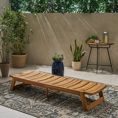 Maggift Patio Chaise Lounges, Adjustable Outdoor Lounge Chairs for Pool, Deck, Beach, Brown, 78.75"*26"*35"