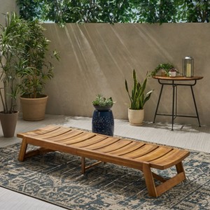 Maggift Patio Chaise Lounges, Adjustable Outdoor Lounge Chairs for Pool, Deck, Beach, Brown, 78.75"*26"*35" - 1 of 4