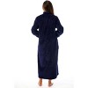 Just Love Womens Plush Zipper Lounger Solid Robe | Long Bathrobe Duster - 3 of 3