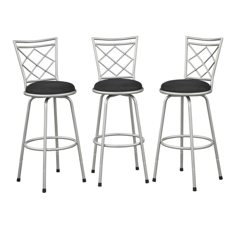 Set of 3 Avery Adjustable Metal Barstool - Buylateral, 4 of 7