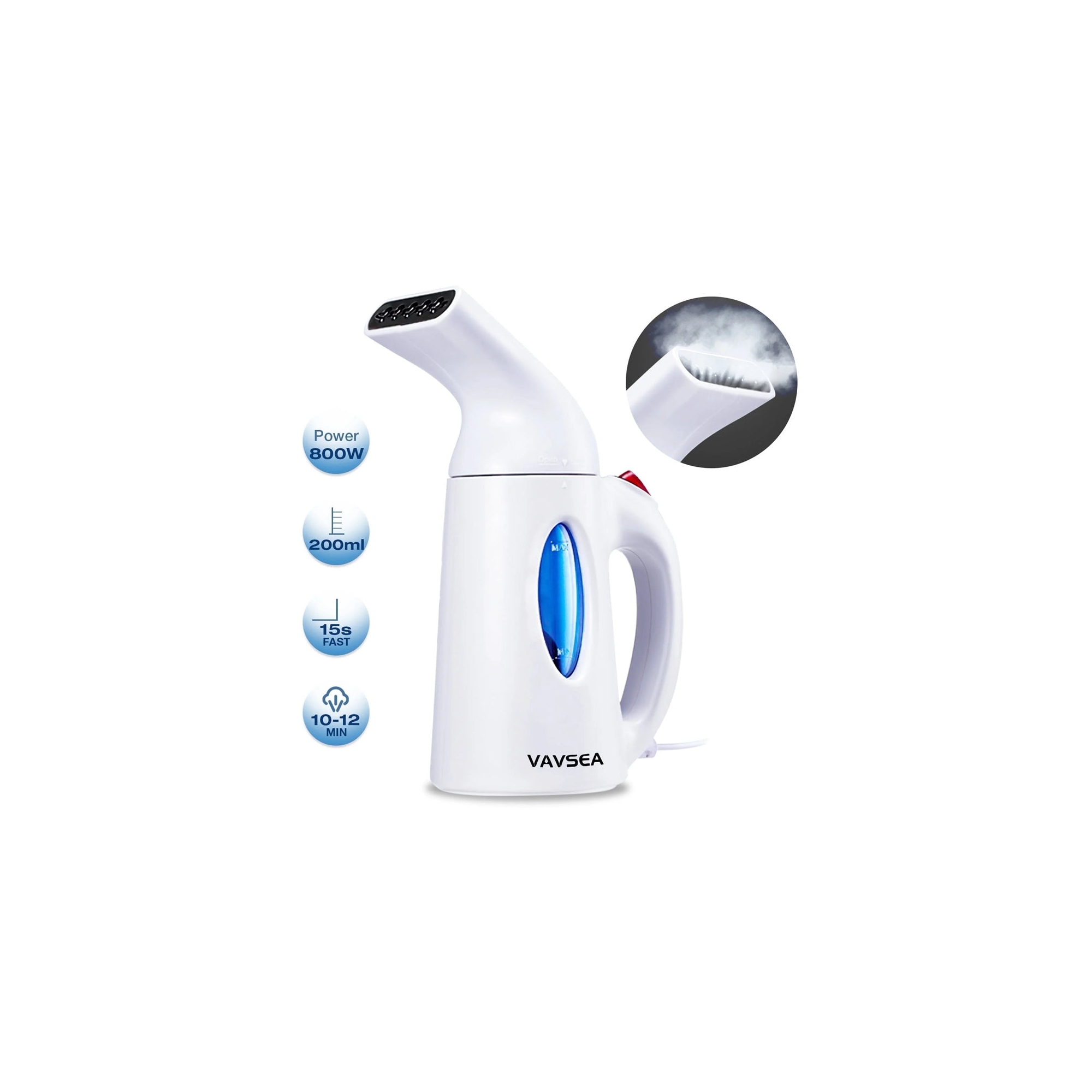 VAVSEA Steamer for Clothes, Portable Garment Steamer, Wrinkles/ Steam/ Soften/ Clean/ Sterilize