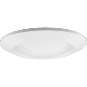 Progress Lighting, Intrinsic, 1 Light, Surface Mount, Satin White, 5-CCT Selectable LED, Aluminum, Wet Rated - 1 of 1
