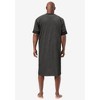 KingSize Short-Sleeve Jersey Henley Nightshirt - 3 of 4