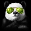 Women's Design By Humans cool panda By jun_salazar216 Racerback Tank Top - 2 of 3