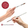 Borciani e Bonazzi Unico Fiamatto Synthetic Paint Brush, Assorted Set of 4 - For Acrylic and Watercolor Painting - Ergonomic Handle, Animal-Friendly, - 3 of 4