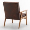 Maliang 25.38'' Wide Classic Mid-Century Modern Arm Chair, Patio Accent Chairs for Living Room, Bedroom - 4 of 4