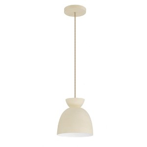 Craftmade Lighting Ventura Dome 1 - Light Pendant in  Cottage White - 1 of 1