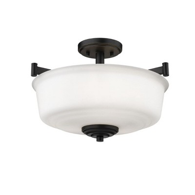 Millennium Lighting Burbank 3 - Light Flush Mount in  Matte Black