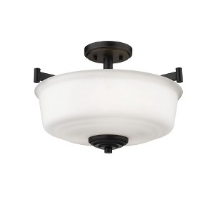 Millennium Lighting Burbank 3 - Light Flush Mount in  Matte Black - 1 of 1