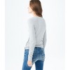 Aeropostale Womens Lace Up Basic T-Shirt - 2 of 2
