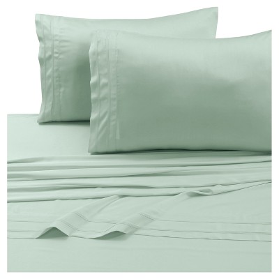 Rayon from Bamboo Deep Pocket Solid Sheet Set  Sage 300 Thread Count - Tribeca Living