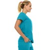 Medichic Women's Medical Scrubs Set- V-Neck with Flare Pant - 4 of 4