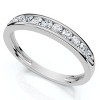 Pompeii3 1/2Ct Lab Created Channel Set Diamond Wedding Ring 14k Gold or Platinum - 3 of 3