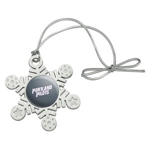 Portland Secondary Logo Metal Snowflake Christmas Tree Holiday Ornament - 1 of 3