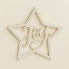 Beaded Wood Star with Joy Sentiment (Set of 2) - 2 of 3