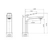 ALEXOUN  Single Handle Bathroom Faucet Chrome Finish - 2 of 4