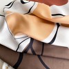 Anna-Kaci Women's Abstract Art Satin Square Scarf with Braided Border Trim 35.5x35.5in - 4 of 4