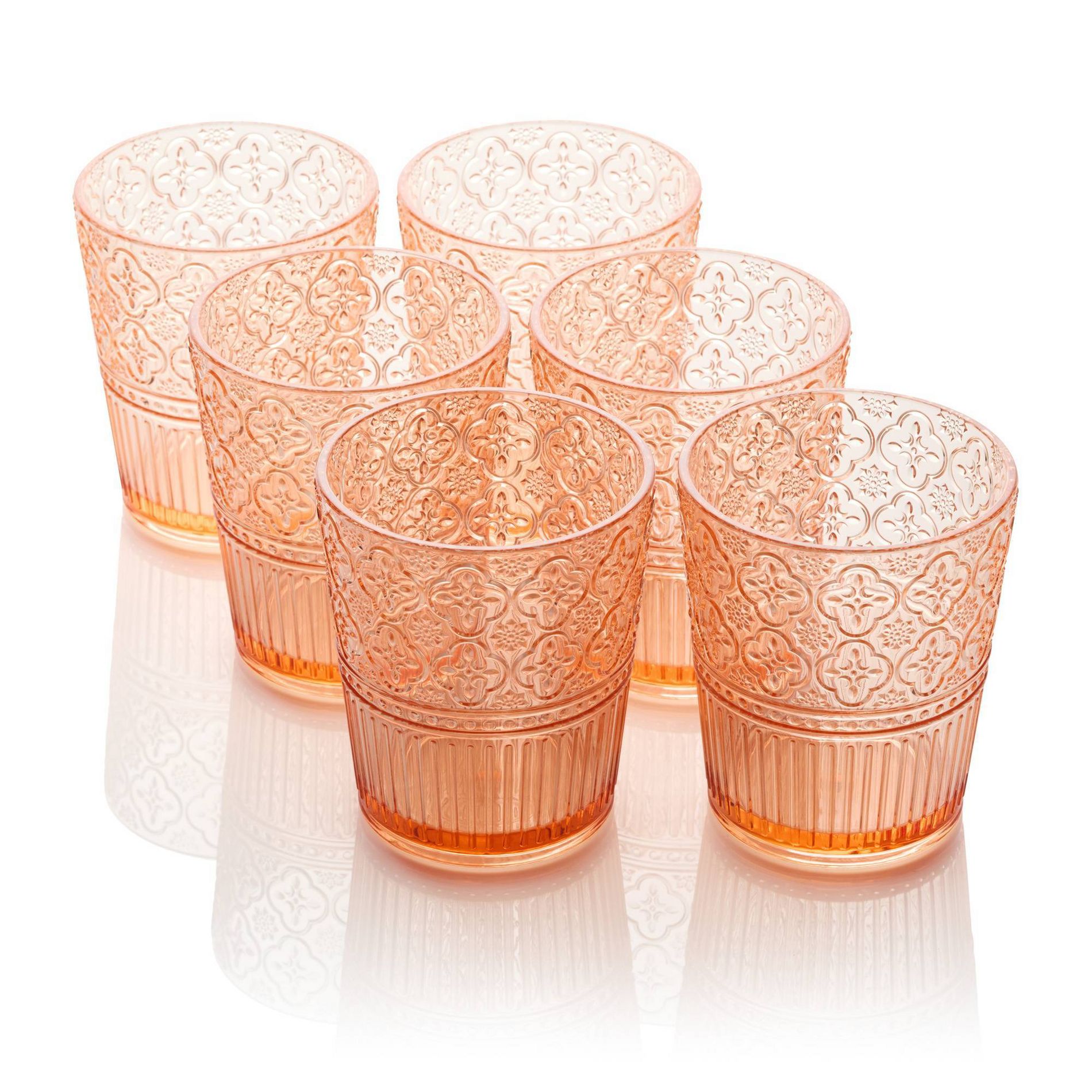 Certified International (Set of 6) 16oz Acrylic Dof Glasses Victoria