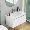 KTMBDW 32" Bathroom Vanity Sink Combo for Small Space, Wall Mounted Bathroom Cabinet Set with White Ceramic Sink - 3 of 4