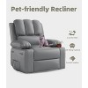 Oversized Recliner Chairs with Heat and Massage - Swivel Lazy Recliner Chair for Adults- Manual Chair with Cup Holder, Bedrooms and Nurseries - 4 of 4