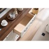 NicBex Dresser with Drawer,Storage Cabinet with Wood Base,Chest of Drawers with Riser Trim,Wood Dressers for Bedroom,Living Room Furniture,Walnut - 3 of 4