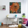 Stupell Industries Children's Striped Tiger in Tropical Jungle Brush Canvas Wall Art - 2 of 4