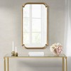 VYNXARIA 38"x21" Gold Scalloped Wood Wall Mirror for Entryway, Living Room, Bedroom, Clothing Shop - 2 of 4