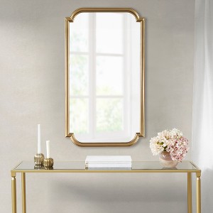 Gold Scalloped Wood Wall Mirror - 1 of 1