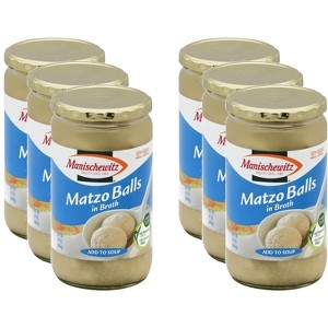 Manischewitz Soup Matzo Ball Broth Jars - Case of 6 - 24 fo - 1 of 2