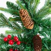 Nearly Natural 4' Pre-Lit Artificial Christmas Tree with Pinecones and Berries in Decorative Planter - 3 of 4
