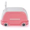 DOMETOUR Kids Ride on Suitcase with Storage Space, Pulling Rope and Stickers, Pink - 2 of 4