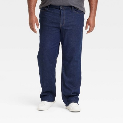 Men's Big & Tall Relaxed Fit Jeans - Goodfellow & Co™ Dark Wash 48x32