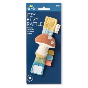Itzy Ritzy Bitzy Wearable Wrist Rattle Baby Activity Toy - Mushroom - 1 of 4