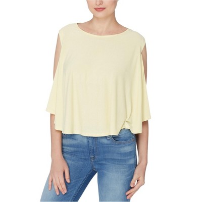 Catherine Malandrino Womens Circle Knit Blouse
